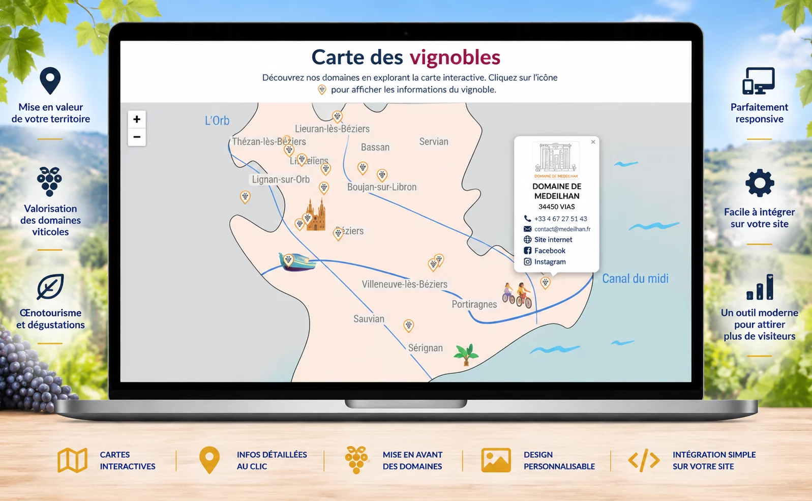 Carte interactive sur mesure pour site internet – Image 5