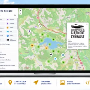 Carte interactive sur mesure pour site internet