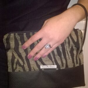 Pochette zébrée chic Veronpiotcreation