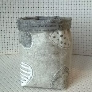 Vide-poche cœur gris blanc Veronpiotcreation
