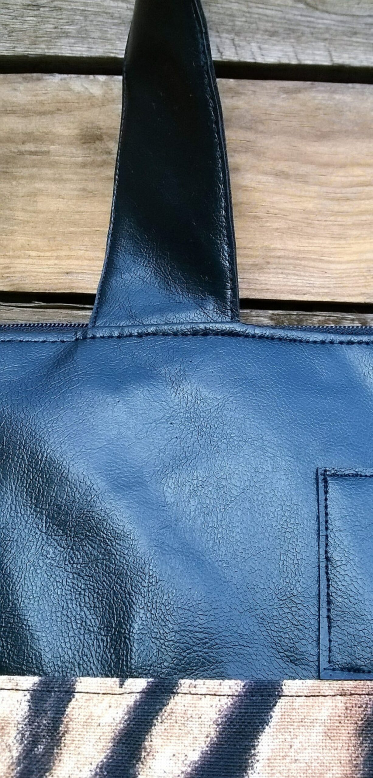 sac à main faux cuir ou simili cuir noir coton tigré fermeture à glissière poche intérieur sac femme fille tendance cadeau mère anniversaire