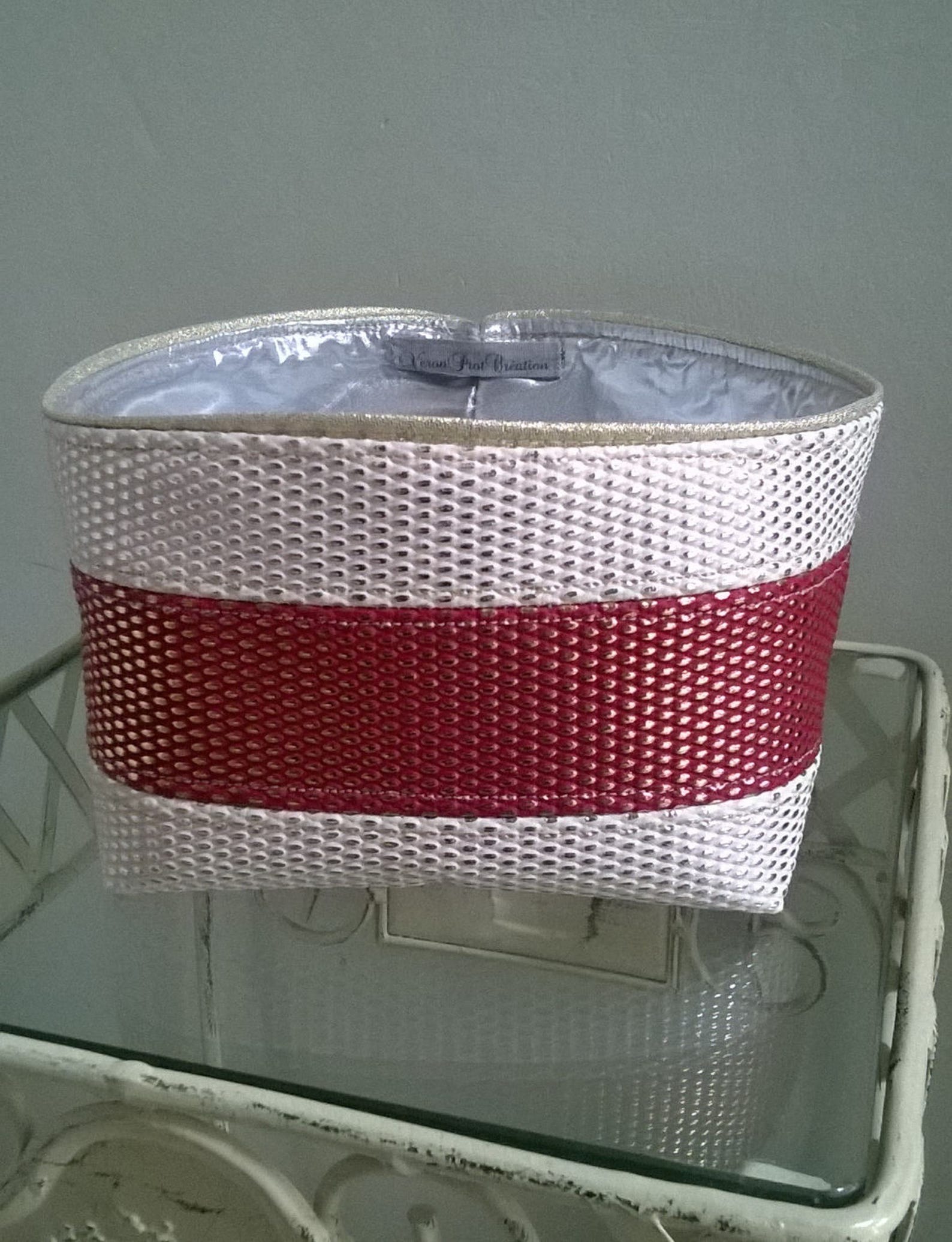 panier corbeille faux cuir rangement décoration salle de bain chambre salon cadeau femme fille fête de mères crémaillère veronpiotcreation