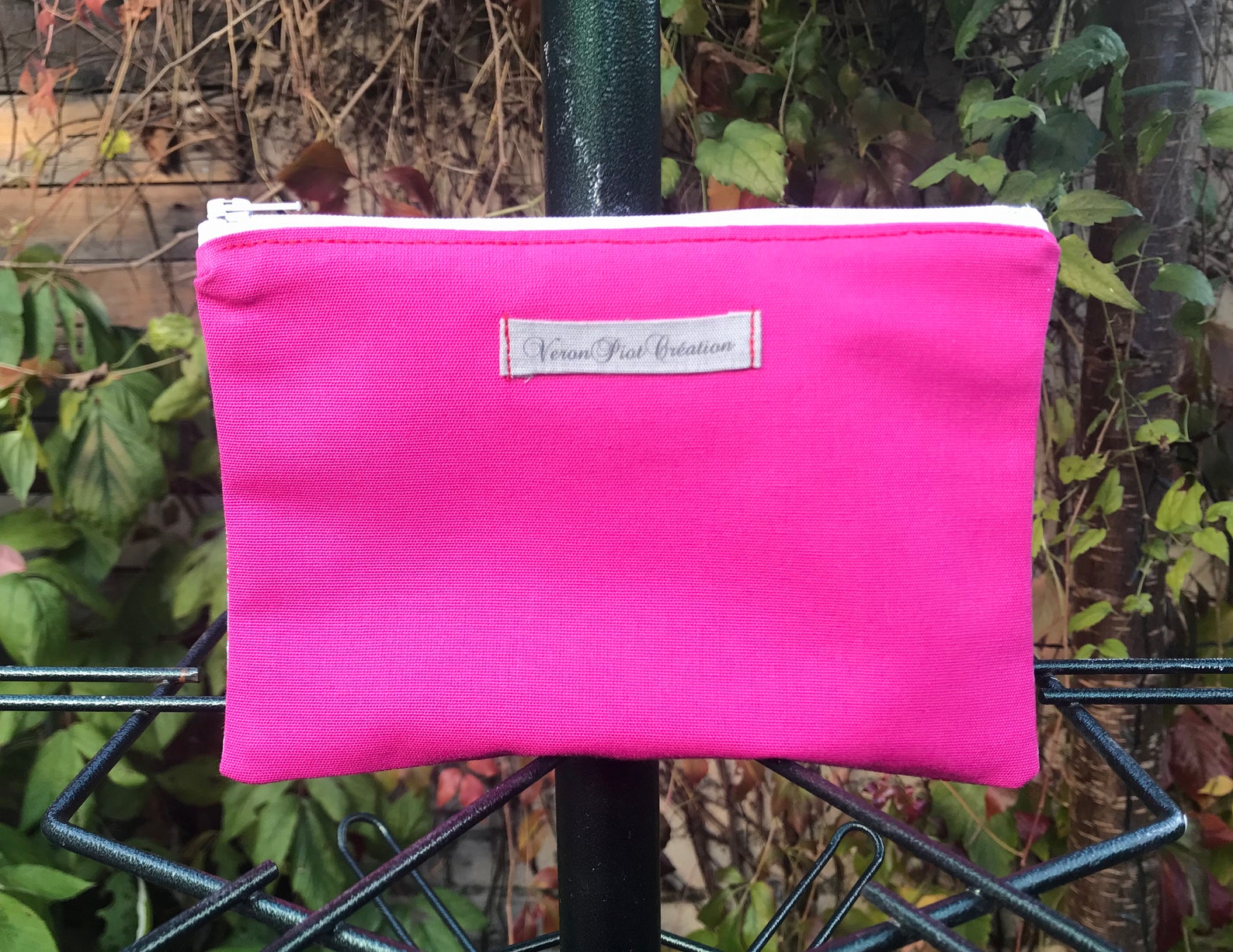 sac en tissu avec fermeture / fourre tout course loisir hibou rouge beige prune fille femme cadeau sac toile sac à main épaule doublé