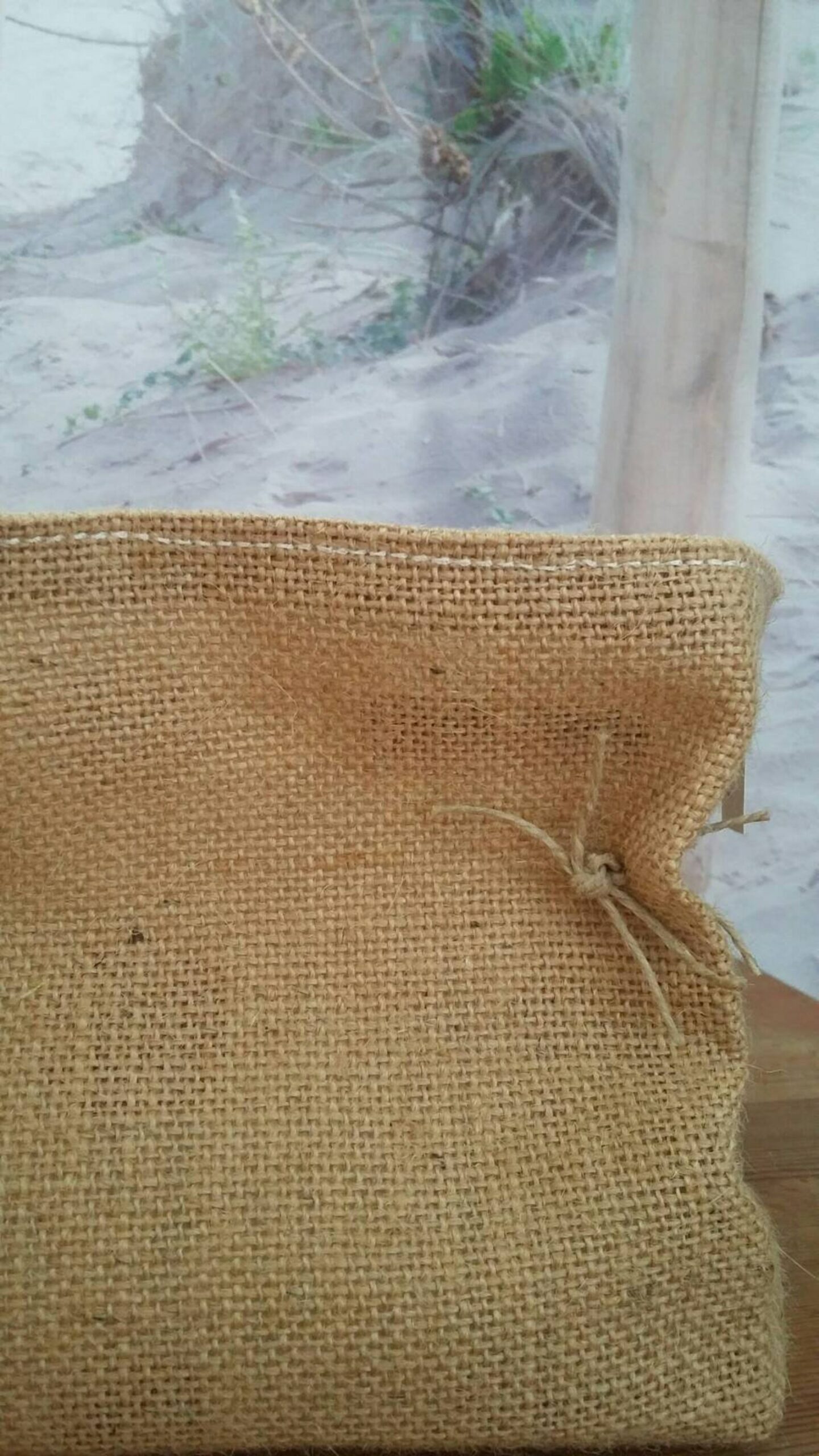 Panier panière rangement toile de jute organisation toile de jute décoration macaron pâtisserie française organisation veronpiotcreation