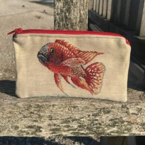 pochette poisson porte monnaie poisson trousse poisson veronpiotcreation
