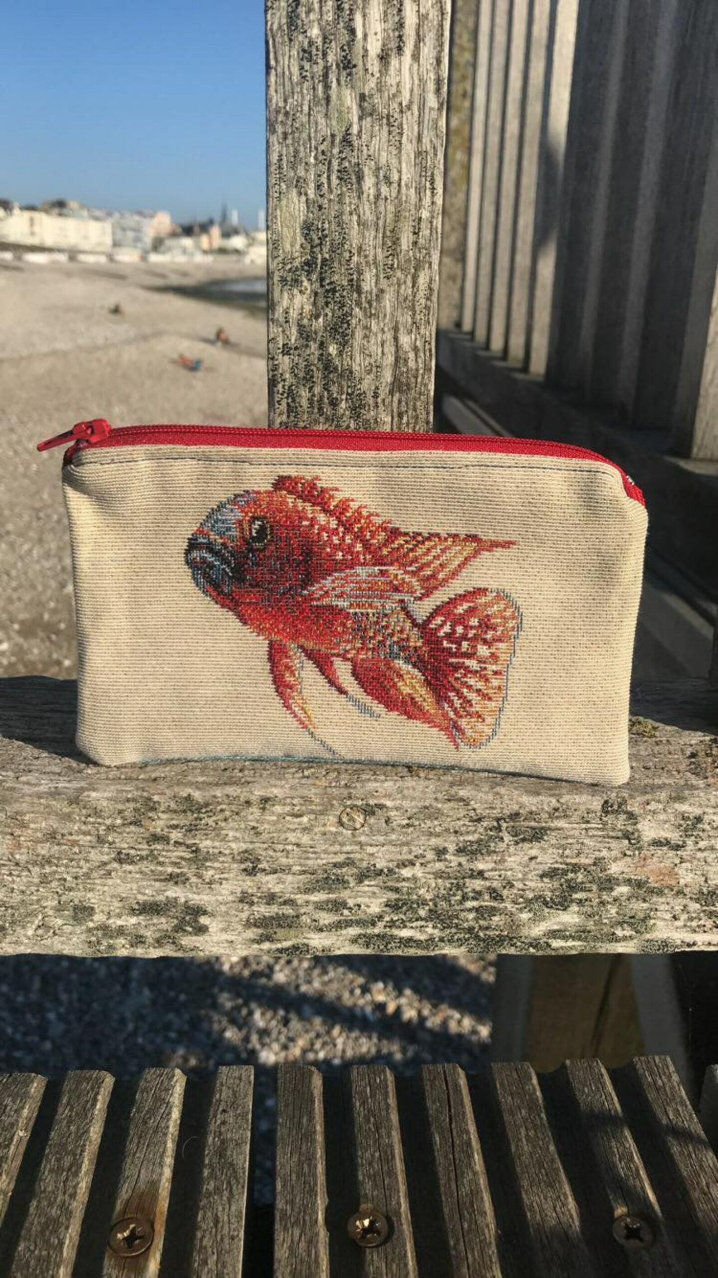 pochette poisson porte monnaie poisson trousse poisson veronpiotcreation