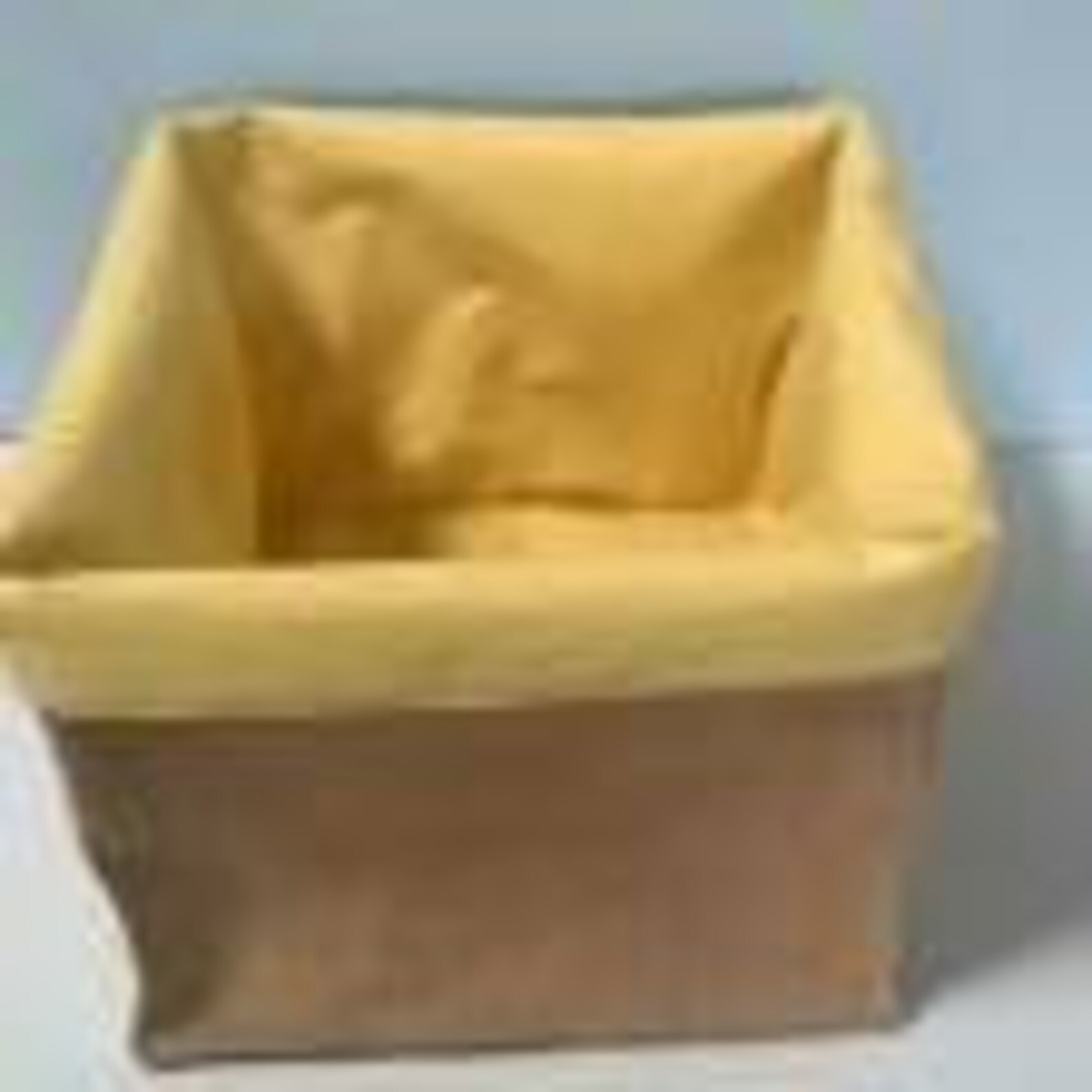 Panier rangement toile de jute écologique jaune vert orange organisation décoration colorée chambre salon maison cadeau veronpiotcreation