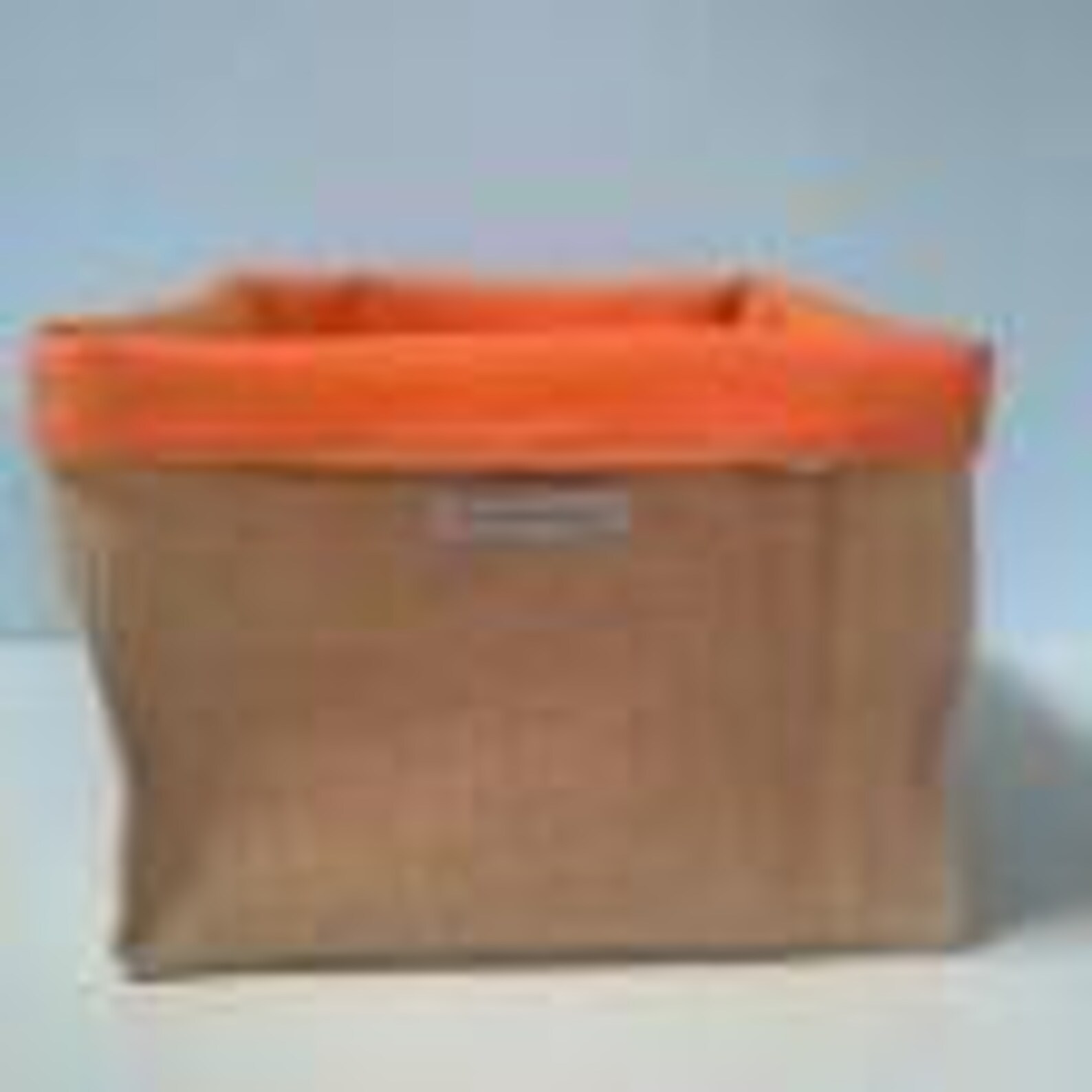 Panier rangement toile de jute écologique jaune vert orange organisation décoration colorée chambre salon maison cadeau veronpiotcreation