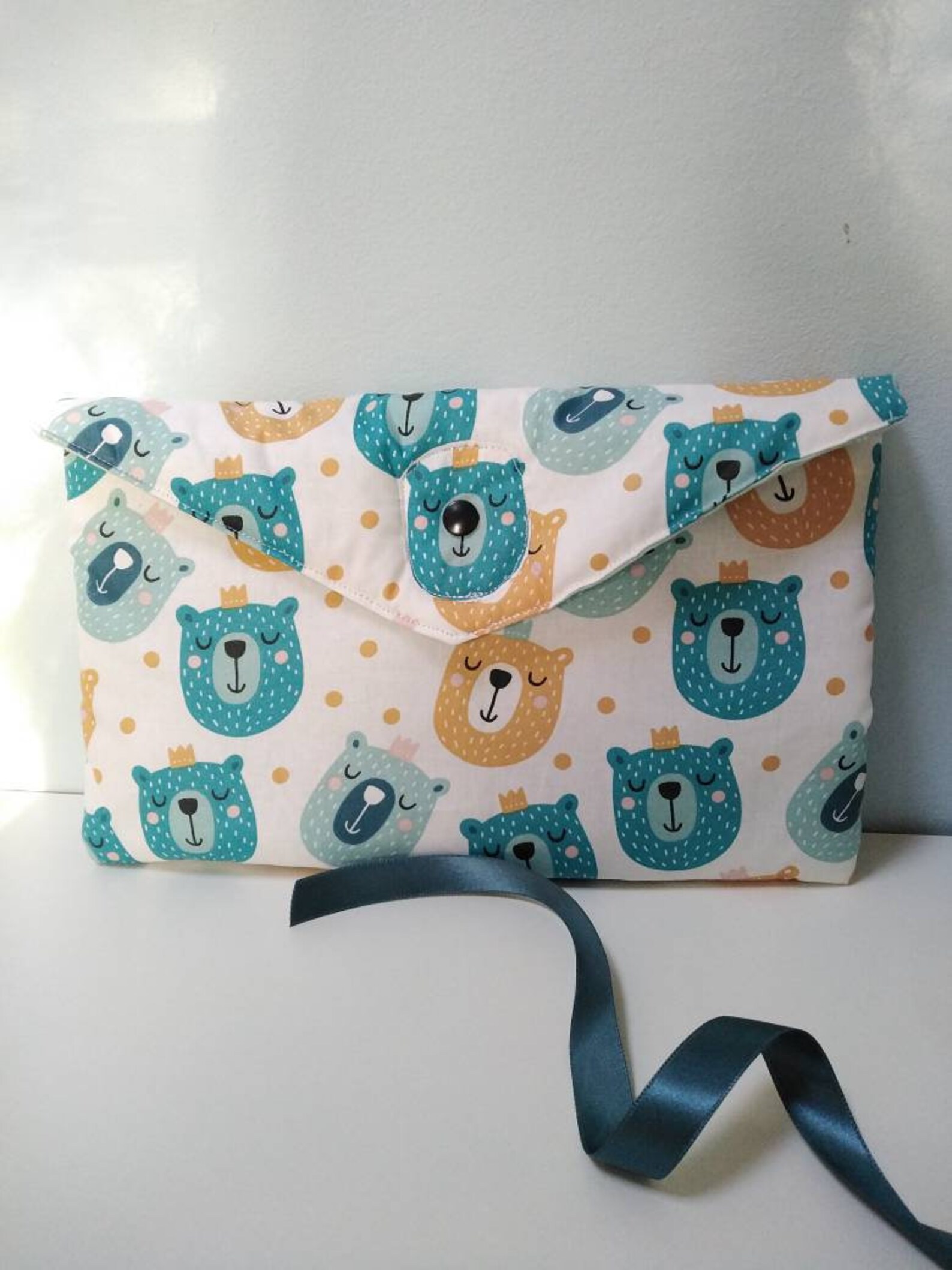 Fanion décoration murale chambre porte décoration enfant baby shower gift cadeau enfant fanion enfant fanion tissu bleu tenture murale