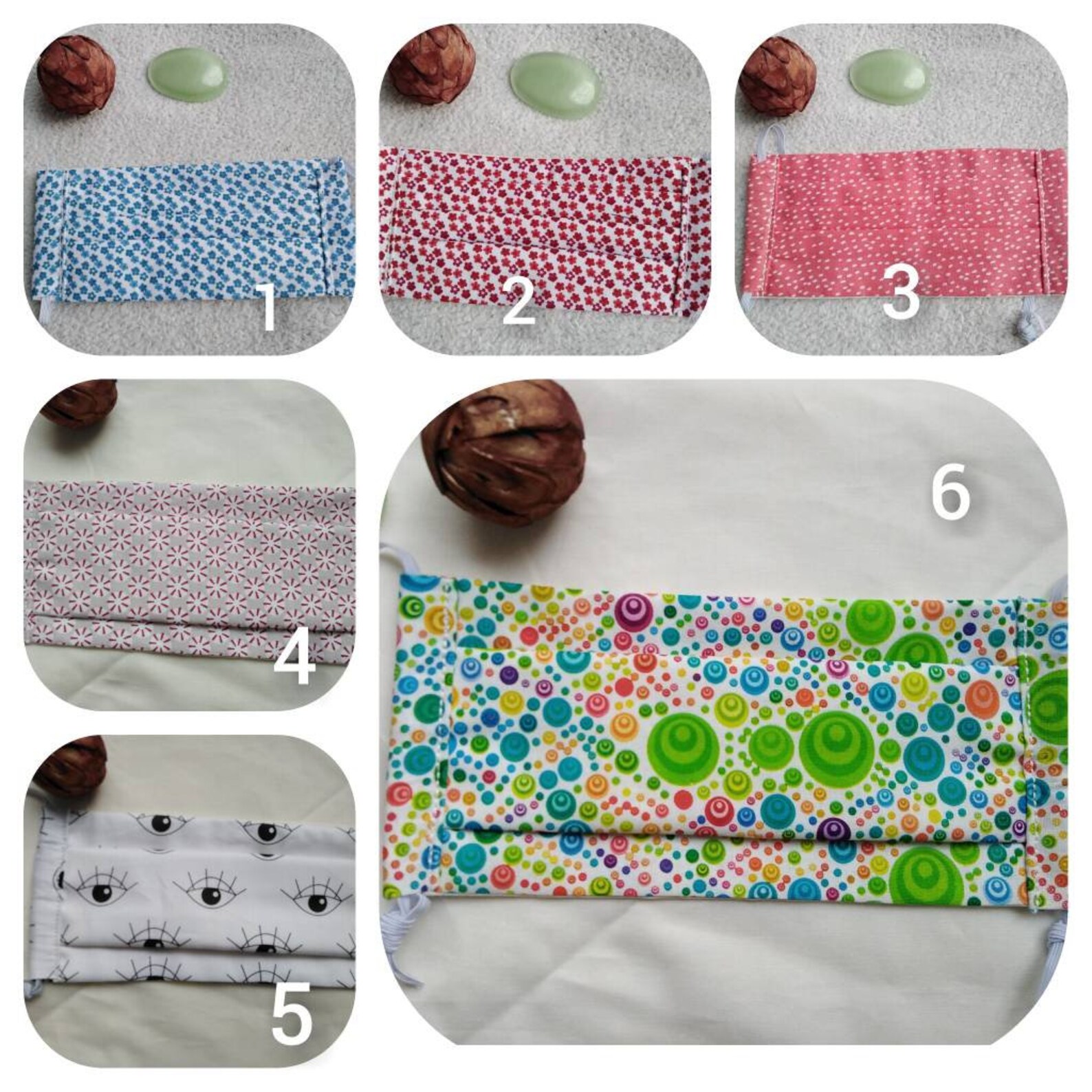 masque en tissu, lavable, double épaisseur, élastique réglable veronpiotcreation