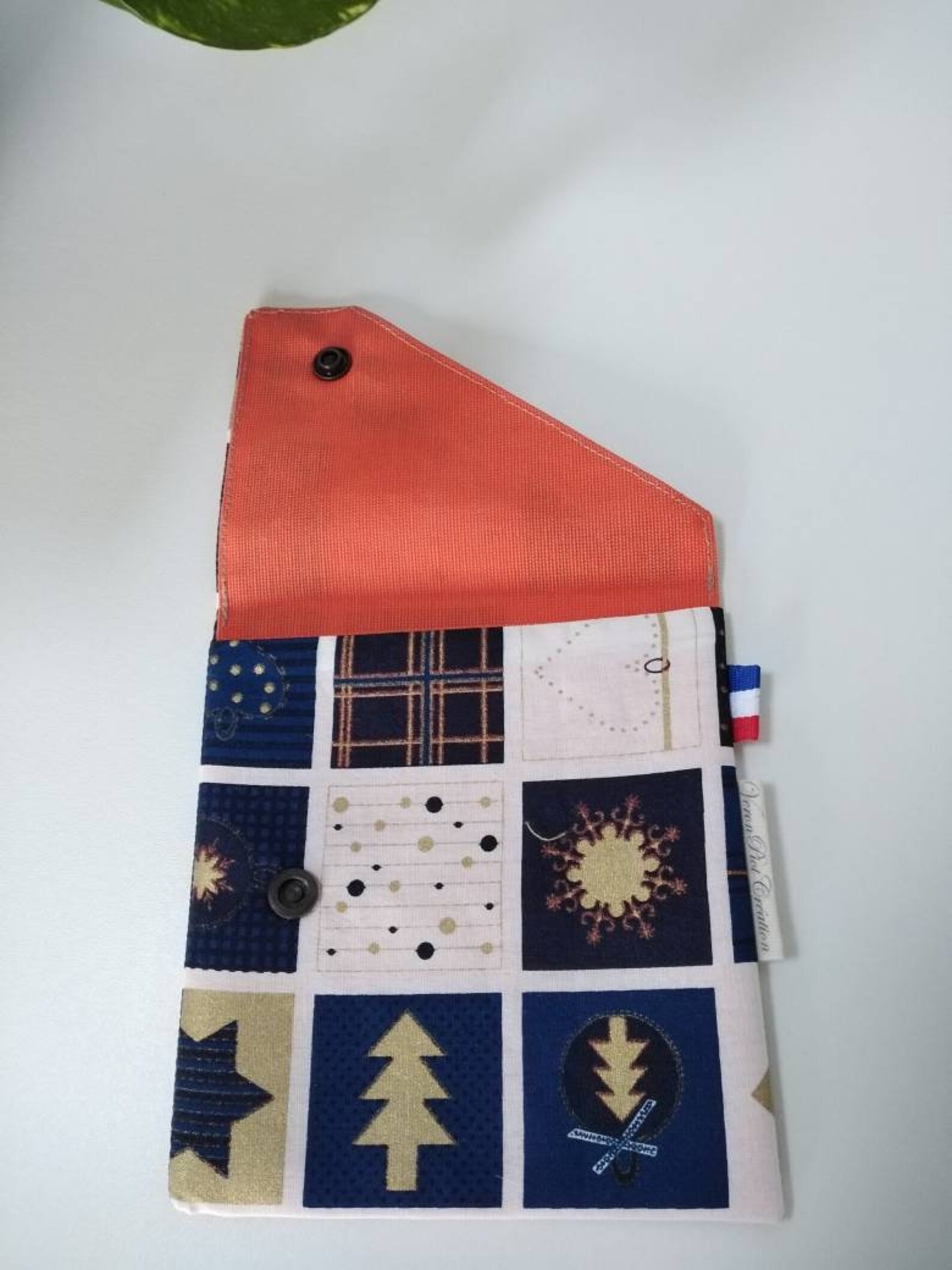 Pochette à masque, à serviette, à savon, à papier en coton enduit imperméable, zéro déchet, cadeau fait main France veronpiotcréation,