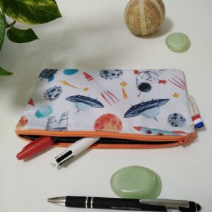 Trousse scolaire, étui à crayon, trousse pour l'école , trousse à crayon pour la rentrée scolaire en tissu