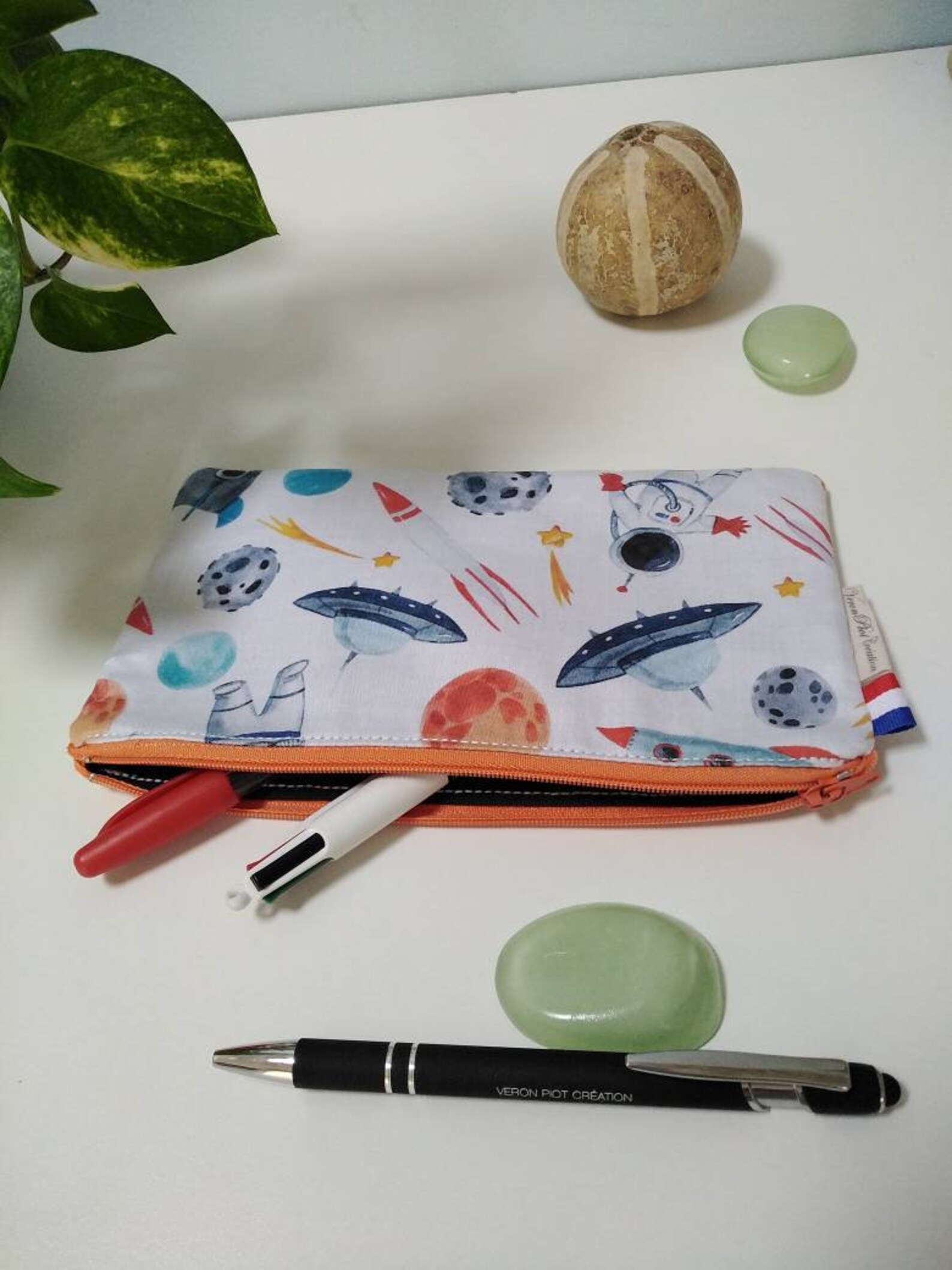Trousse scolaire, étui à crayon, trousse pour l'école , trousse à crayon pour la rentrée scolaire en tissu