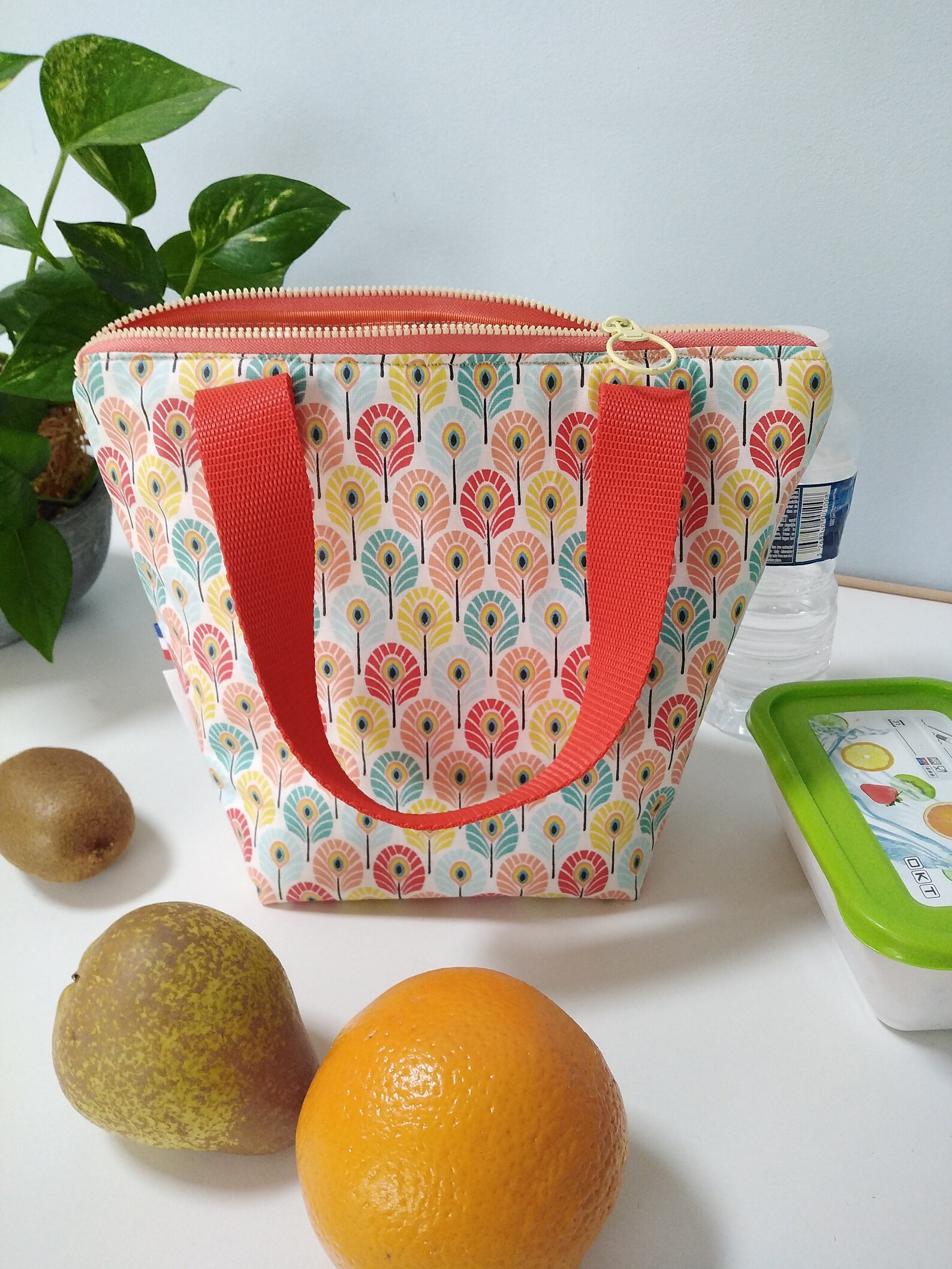 sac à lunch, sac isotherme repas, Sac à lunch de style fourre-tout isolé avec doublure, sac à lunch enfant, sac à lunch femme, homme France
