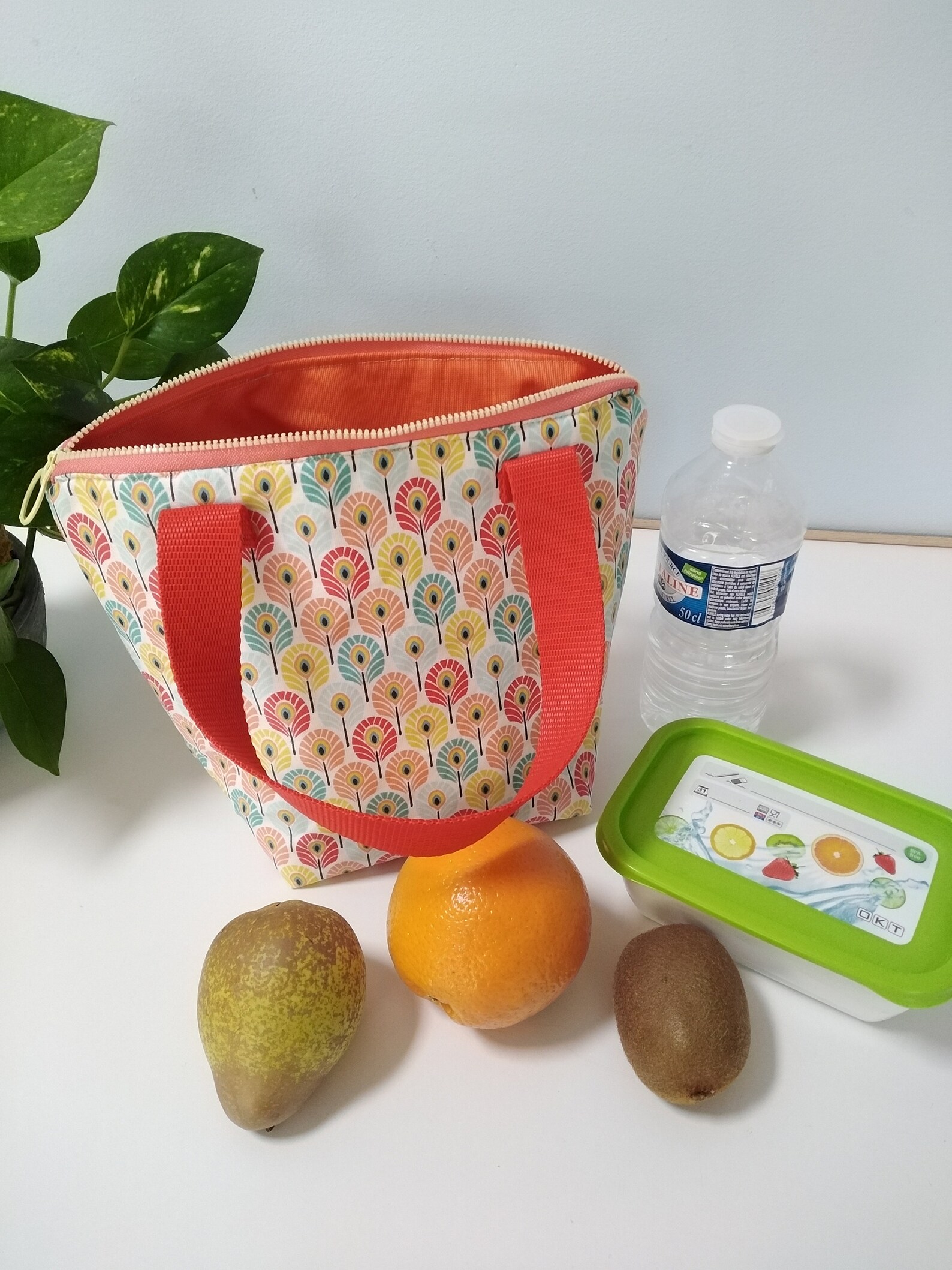 sac à lunch, sac isotherme repas, Sac à lunch de style fourre-tout isolé avec doublure, sac à lunch enfant, sac à lunch femme, homme France