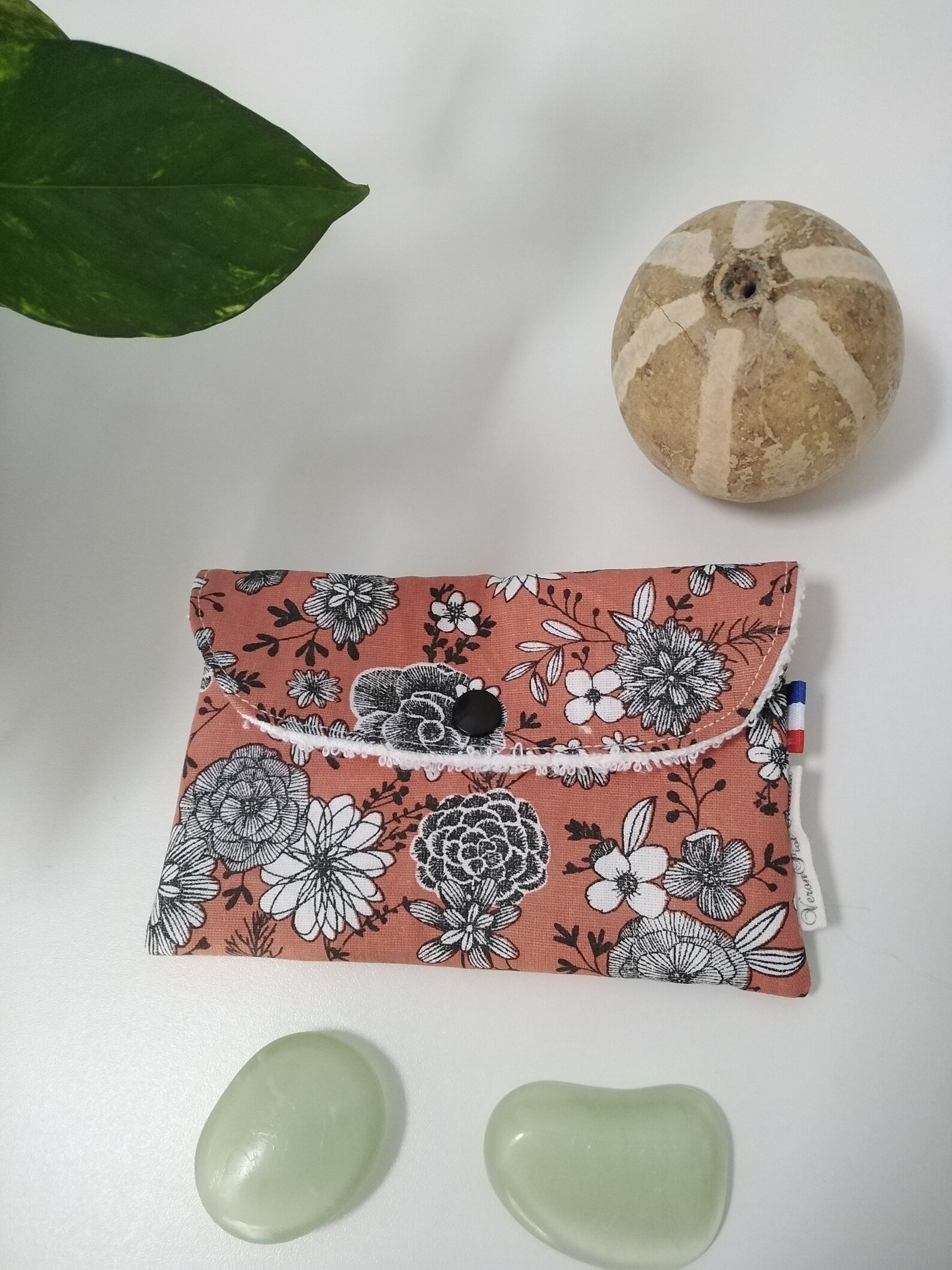 pochette savon étui savon pochette à savon pochette étui en éponge cadeau zéro déchet veronpiotcreation fait main