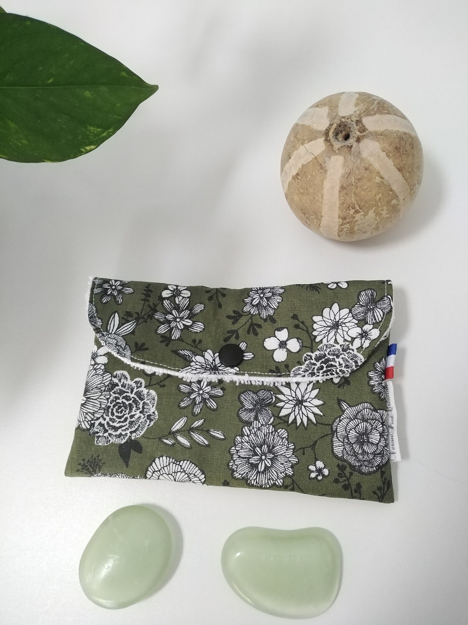 pochette savon étui savon pochette à savon pochette étui en éponge cadeau zéro déchet veronpiotcreation fait main