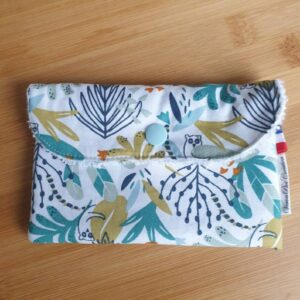 pochette savon personnalisable nomade pochette à savon en éponge cadeau homme veronpiotcreation zéro déchet fait main fabriqué en France