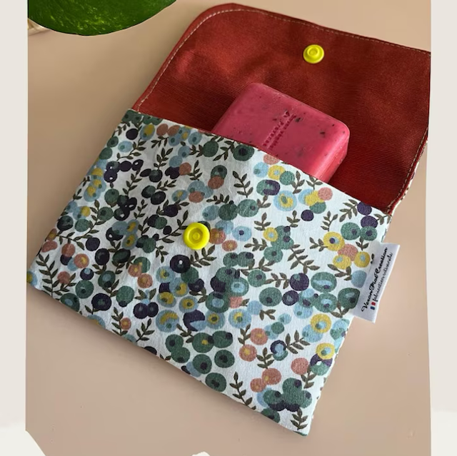 Pochette à savon solide ou à shampoing solide